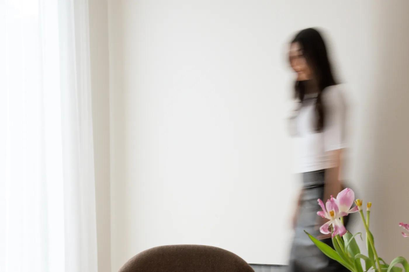Soft interior detail of a finished luxury home, filmed for a cinematic property video