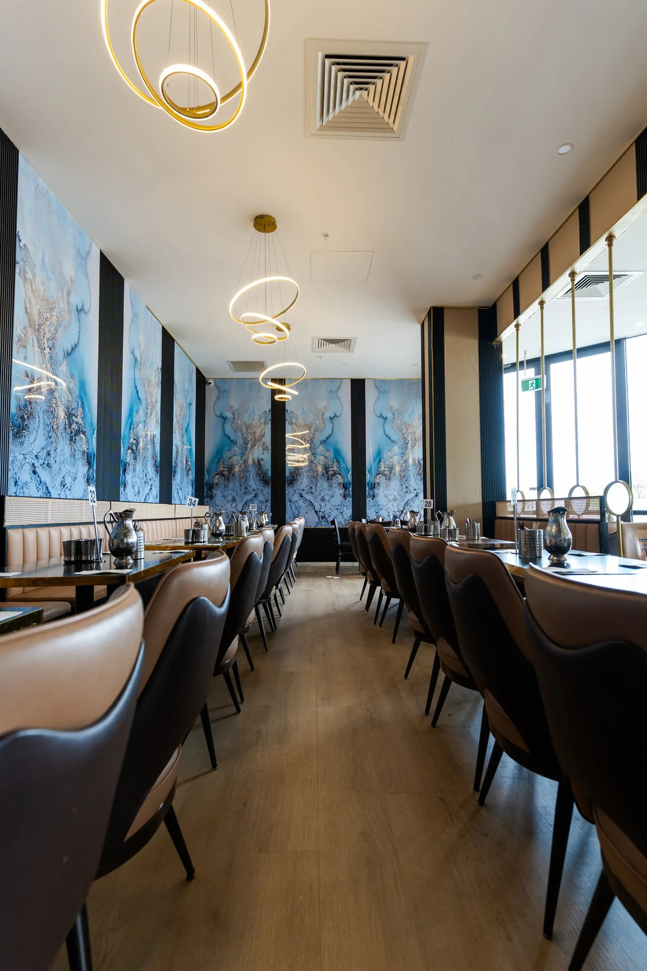 Restaurant dining room in Melbourne shot by Strum Media